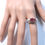 Miniatura: 2.9ct Natural Padparadscha Pink Sapphire 925 Silver / Gold/ Platinum ring