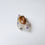 縮圖：7.9ct Natural Fire Agate 925 Silver / Gold unisex ring