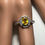 縮圖：Natural Yellow sapphire 925 Silver / Gold/ Platinum engagement ring