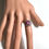 Miniatura: 3.15cts Natural Red star ruby Silver/ Gold / Platinum ring