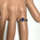 縮圖：0.55ct Natural Royal blue Sapphire 925 Silver / Gold/ Platinum ring