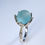 縮圖：9.7ct Natural Blue rough Topaz 925 Silver / Gold/ Platinum ring