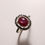 Miniatura: 4.3ct Natural red star Ruby 925 Silver / Gold/ Platinum ring