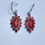 縮圖：1.75cts Natural Fire Opal 925 Silver/ Gold /Platinum drop dangling earrings