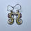 Thumbnail: Natural Yellow sapphire Silver /Gold seahorse drop dangling earrings