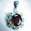 Miniature : 5.4cts Natural Sphalerite Silver / Gold / Platinum pendant on chain