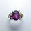 縮圖：2.15ct Natural royal purple Rhodolite garnet 925 Silver / Gold ring