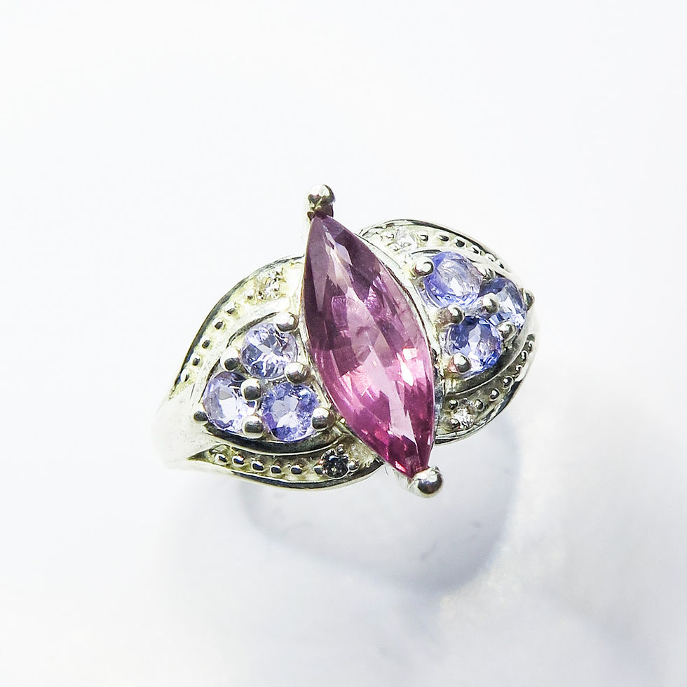 サムネイル： 1.35ct Natural Raspberry red Spinel 925 Silver / Gold/ Platinum ring