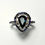 縮圖：1.1ct Natural Indicolite tourmaline 925 Silver / Gold/ halo  ring