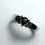 Miniature : 0.55ct Natural Royal blue Sapphire 925 Silver / Gold/ Platinum ring