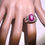 Miniature : Product: 6.12ct Natural Star Ruby Silky hexagonal Silver/ Gold / Platinum unisex ring
