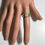 Miniatura: Natural Aurora multi-colour Welo Opal Silver / Gold / Platinum ring