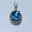 縮圖：2.85ct Natural Swiss Blue Topaz Silver / Gold / Platinum pendant
