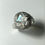 Miniature : 1.65ct Natural Rainbow Moonstone princess cut 925 Silver / Gold/ Platinum engagement ray pattern ring