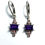 Miniatura: Natural Amethyst Silver /Gold / Platinum dangling earrings drop