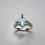 縮圖：2.58ct Natural swiss blue Topaz 925 Silver / Gold / Platinum ring