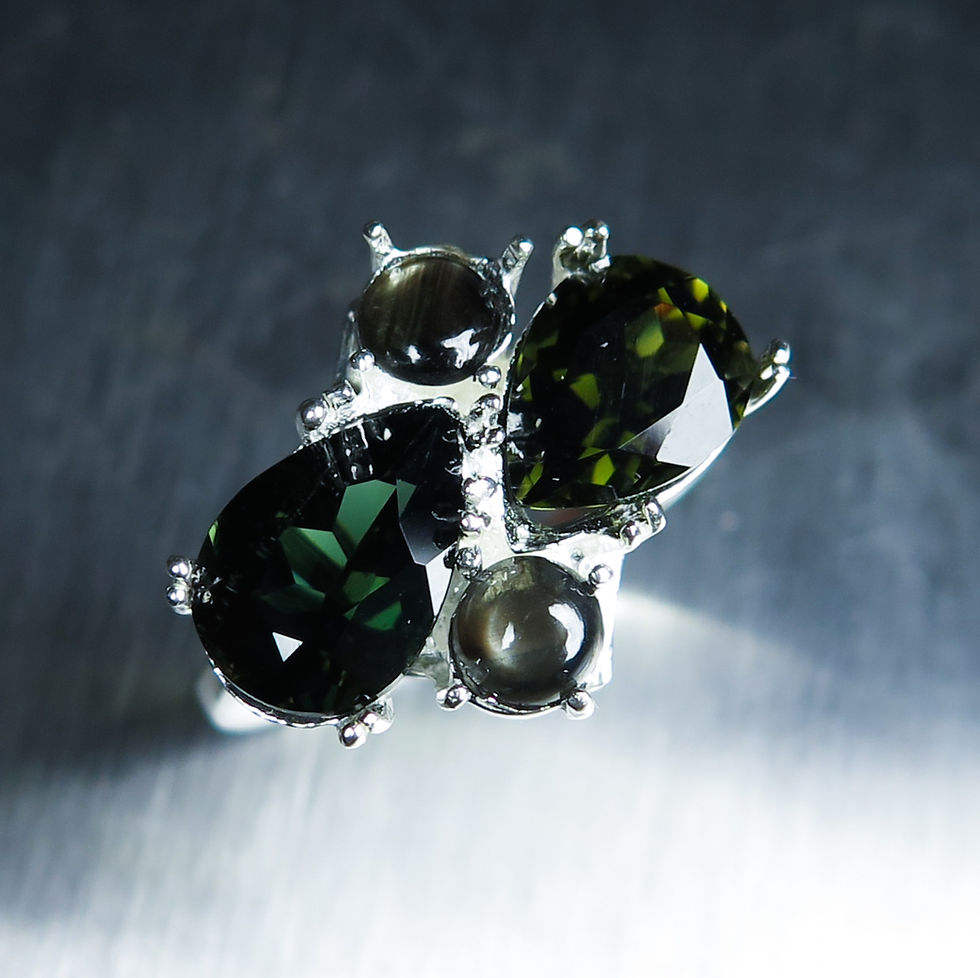 4ct Natural Rare Kornerupine 925 Silver / Gold/ Platinum ring