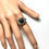縮圖：2.75cts Natural dark blue Sapphirine Silver/ Gold /Platinum ring