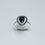 縮圖：1.1ct Natural Indicolite tourmaline 925 Silver / Gold/ halo  ring