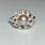 Thumbnail: Certified Cultured Freshwater lavender Pearl 925 Silver / Gold/ Platinum ring