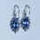 縮圖：Natural purple blue Tanzanite 925 Silver 9ct 14k 18k 375 585 750 Gold Platinum marquise cut drop dangling earring