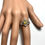 Miniatura: Natural Yellow sapphire 925 Silver / Gold/ Platinum floral ring