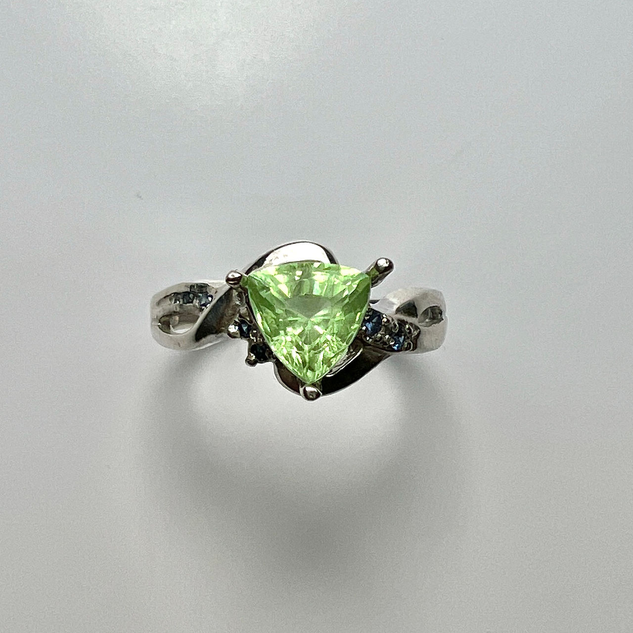 1.2ct Natural Tsavorite Garnet 925 Silver / Gold/ Platinum ring