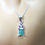 縮圖：0.85ct Natural paraiba blue Tourmaline Silver / Gold / Platinum pendant