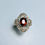 縮圖：2.45cts Natural Red orange Tourmaline 925 Silver / Gold/ Platinum ring