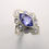 縮圖：Certified Natural purple blue Tanzanite 925 Silver 9ct 14ct 18ct 14k 18k 22k 375 585 750 950 white yellow Gold ring