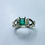 縮圖：Natural Colombian Emerald 925 Silver / Gold/ Platinum ring