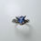 縮圖：0.8ct Natural Blue Tanzanite 925 Silver/ Gold/ Platinum ring