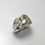 縮圖：1.15cts Natural Paraiba tourmaline and diamonds 925 Silver / Gold/ Platinum ring