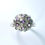 縮圖：Natural Pink Sapphire 925 Silver/ Gold/ Platinum sea urchins virus molecule ring