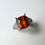 縮圖：5.25ct Natural Cinnamon Orange Hessonite Garnet 925 Silver / Gold ring