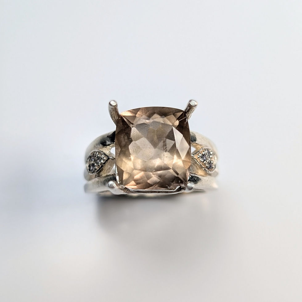 Miniature : 5ct Rare Natural Scapolite 925 Silver/ Gold/ Platinum ring