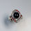 サムネイル： 3.35ct Natural back star diopside 925 Silver / Gold/ Platinum ring