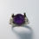 Miniatura: 3.35ct Natural Amethyst 925 Silver / Gold/ Platinum ring