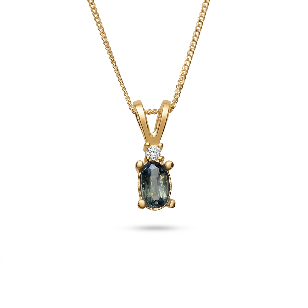 Miniatura: 0.28ct Natural colour change Alexandrite pendant: Silver, Gold, platinum