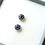 縮圖：Natural Royal blue sapphire Silver/ Gold/Platinum stud earrings