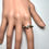 サムネイル： Natural Alexandrite colour change 925 Silver / Gold solitaire twist ring