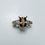 縮圖：Natural brown axinite 925 Silver / Gold/ Platinum Art deco ring