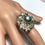縮圖：Certified Cultured Tahitian Pearl silver grey 925 Silver / Gold ring