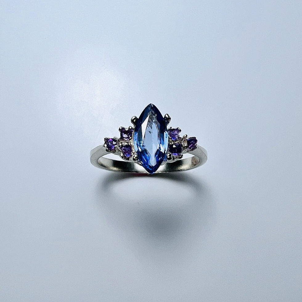 Certified Natural purple blue Tanzanite 925 Silver 9ct 14ct 18ct 14k 18k 22k 375 585 750 950 white yellow Gold ring