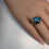 サムネイル： Natural Rutile Quartz and Labradorite 925 Silver / Gold unisex ring