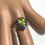 縮圖：2.1ct Natural Titanite Sphene 925 Silver / Gold/ Platinum ring