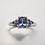 縮圖：1.3ct Natural Tanzanite purple violet 925 Silver / Gold engagement ring