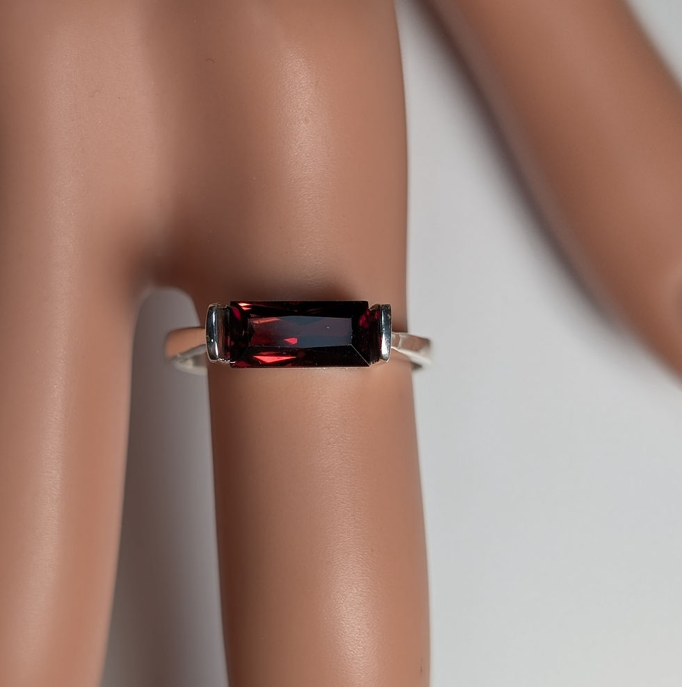 サムネイル： 1.97ct Natural red Spessartite garnet 925 Silver / Gold/ Platinum ring