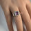 サムネイル： 1.35ct Natural rhodolite garnet 925 Silver / Gold/ Platinum ring