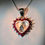 サムネイル： 0.15ct Natural colour change Alexandrite heart pendant: Silver / Gold / Platinum